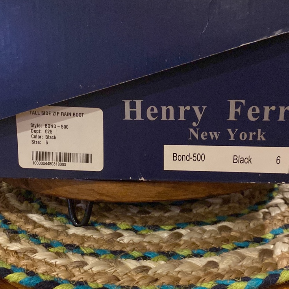 Henry Ferreira Bond-500 Brand New Tall Rain Boots Sz 6 - Picture 6 of 6